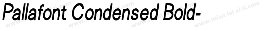 Pallafont Condensed Bold字体转换